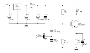 An improved oscillator for fundamental mode crystals with low noise figure and high spectral purity