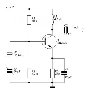 A standard oscillator for fundamental mode crystals