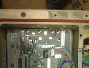 BMS ODU with broken stripline (top right corner)