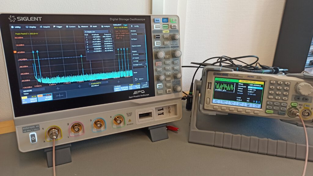 Stereo-FM multiplex signal generation with SDG1032X and Python